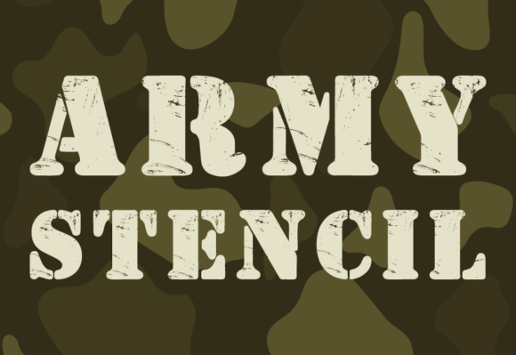 Army Stencil: Bold, Gritty Typography for Modern Projects