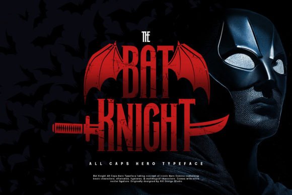 Bat Knight: Unleash Heroic Typography in Your Designs