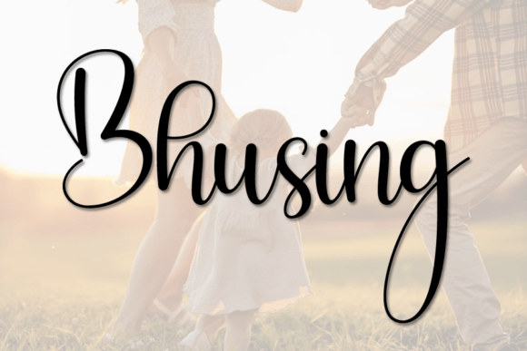 Bhusing: A Handwritten Script Font with Authentic Character