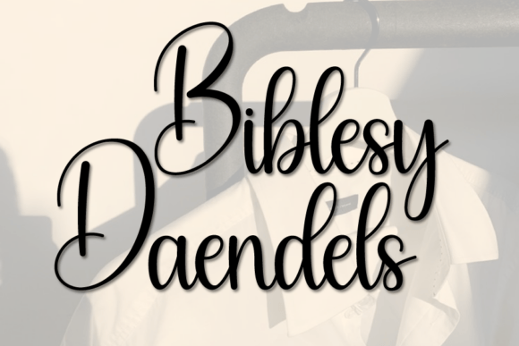 Biblesy Daendels: The Handwritten Script for Authentic Branding