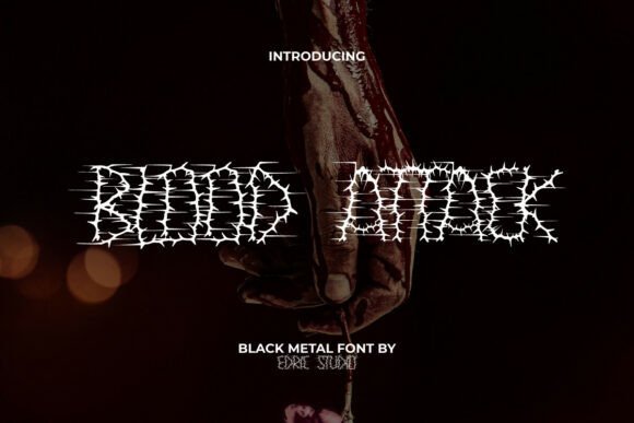 Blood Attack Font: Unleashing Raw Energy in Your Designs