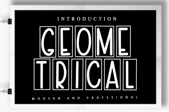 Geometrical Font: A Playful Script for Vibrant Branding