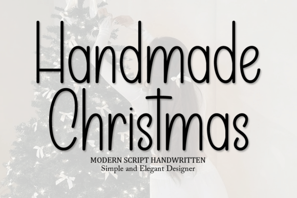 Handmade Christmas Font: A Script for Festive Design Projects