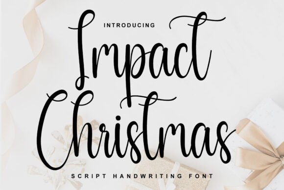 Impact Christmas: A Bold Typeface for High-Energy Design