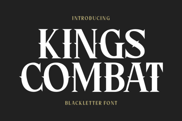Kings Combat: Unleash Epic Fantasy Typography
