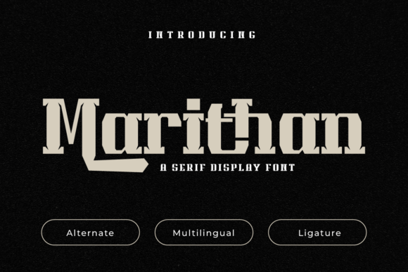 Marithan: The Heroic Display Font for Bold Creators