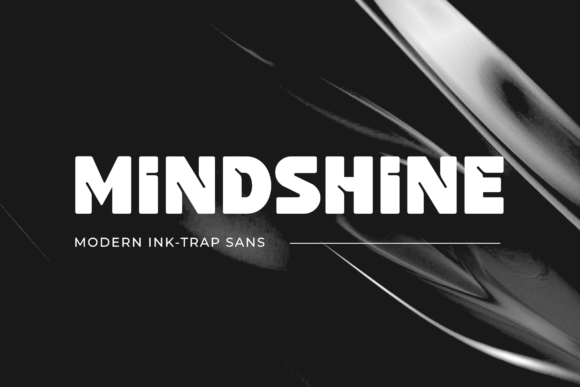 Mindshine: A Bold, Modern Ink Trap Font for Game & Tech