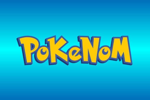 Pokenom: Where Gothic Style Meets Playful Cartoon Typography