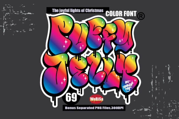 Puffy Jelly: The Ultimate Bubble Graffiti Font for Bold Projects