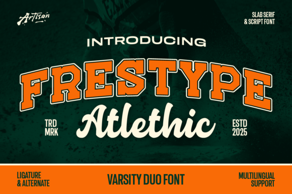 Score a Design Touchdown with Frestype Atlethic Duo