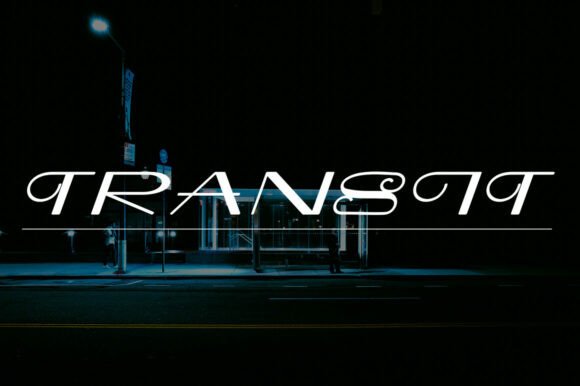 Transit: The Slanted Serif for Nighttime Design