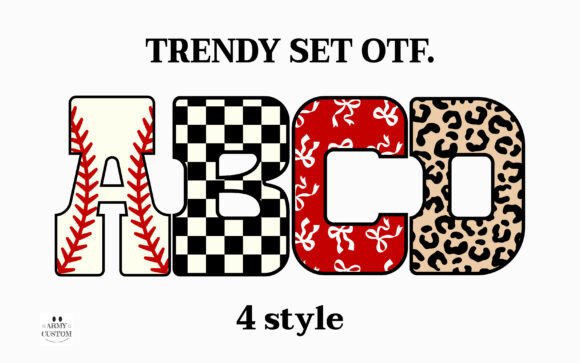 Unleash Your Creative Flair with the Trendy Baseball Bundle Font